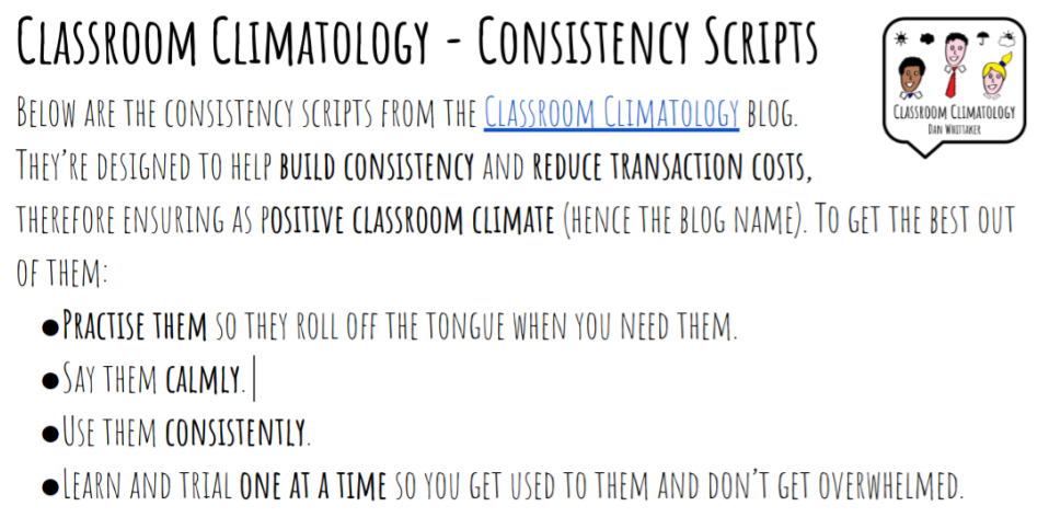 CC - Consistency Scripts Front Page