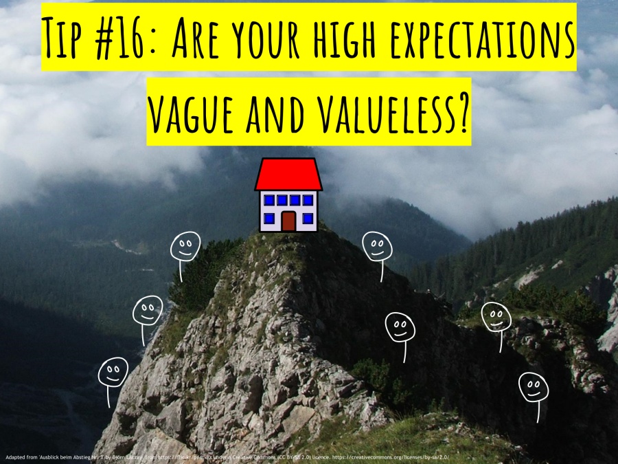 CC - Tip #16 – Are your high expectations vague and valueless